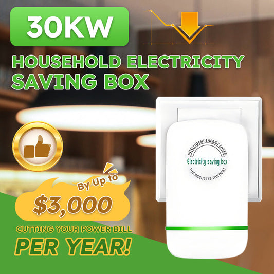 ⚡ KÖP 2 FÅ 1 GRATIS! 💎 30kW Hem Energisparare – Plug & Play, LED-Indikator & Brusreducering 🔌