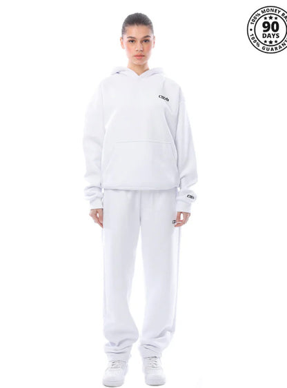 Unisexoversized hoodies & sweatpants i enfärgad modell