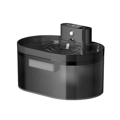 Smart kattfontän med rörelsesensor