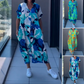 👗50% RABATT! 🌸 Elegant V-halsad Klänning med Tryck för Kvinnor – Flytande Tyg, Smickrande Passform & Perfekt för Våren ☀️