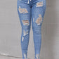 Skinny Stretch Ripped Jeans för kvinnor