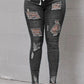 Skinny Stretch Ripped Jeans för kvinnor