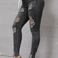 Skinny Stretch Ripped Jeans för kvinnor