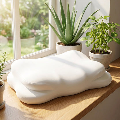 😴🌿 50% RABATT! | Ergonomisk Cervikal Minnesskumkudde – Biobaserat Skum & Nolltrycksstöd för Djup Sömn!