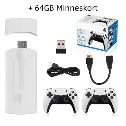 🎮 60% RABATT NU ! 🔥 Klassisk Retro Dubbla Spelstänger – Inbyggda Spel, USB-kontakt & Autentisk Känsla ⚡
