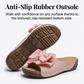 👡 50 % RABATT! 🎀 Tåöppna sandaler med kilklack och rosett för damer – eleganta, bekväma och perfekta för sommaren och festliga tillfällen 🌸