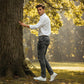 Herrens Slim Fit Destroyed Jeans