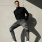 Herrens Slim Fit Destroyed Jeans