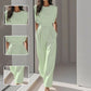 👗 50% RABATT ✨ | Kvinnlig Jumpsuit med Vida Ben – Sidfickor & Mjuk Polyester