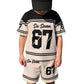 Pojkars set med 3D-tryckt t-shirt och shorts