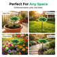 Vibrant Garden Flower Stake Bird Feeder