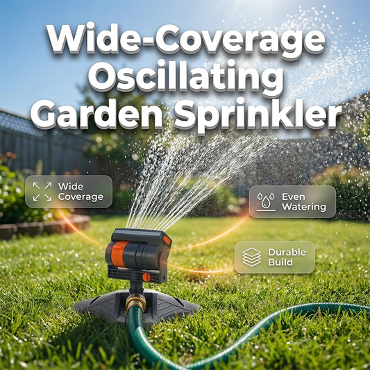 💧 50% RABATT! 🌿 Automatisk Roterande Trädgårdsspridare – Bred Täckning, Justerbar & Perfekt För Bevattning Av Gräsmatta & Blomsterrabatter 🌸