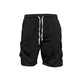 Herrarnas Casual Set med Kortärmat T-Shirt och Shorts
