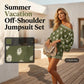 🔥Factory Direct Sales🔥 Set i bohemisk stil med axelbandslöst, mönstrat topp- och shorts-set