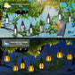 🔥 50% RABATT! ☀️ IP65 Solar-LED-Lichterkette – Flammenoptik, Wasserdicht, 360° Abstrahlwinkel & Perfekt Für Garten, Hof & Camping 🏕️