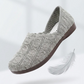 👡 50% RABATT NU! 🌿 Kvinnors Andningsbara Vävda Slip-On Flats – Andningsbar Stickad Ovandel, Flexibel Halksäker Sula & Dämpad Innermak – Heldagskomfort ✨