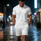🔥50% RABATT NU! 🔥 Sommarset för män bestående av en polotröja och shorts