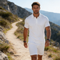 🔥50% RABATT NU! 🔥 Sommarset för män bestående av en polotröja och shorts