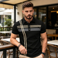 👕 50% RABATT! 🌞 Golf-kortärmad skjorta med ränder – avslappnad & funktionell – Andningsbar, lätt & perfekt för golf, jobb eller varma sommardagar ⛳