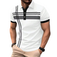 👕 50% RABATT! 🌞 Golf-kortärmad skjorta med ränder – avslappnad & funktionell – Andningsbar, lätt & perfekt för golf, jobb eller varma sommardagar ⛳