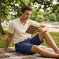 Men's Casual Linen Drawstring Shorts