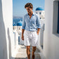 Men's Casual Linen Drawstring Shorts