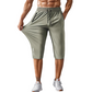 🩳 50% RABATT NU! 🏃 Herr Snabbtorkande Sport Capri Byxor – Stretchiga & Andningsbara med Säkra Dragkedjefickor – Elastisk Midja & Mångsidig Passform 🧘‍♂️