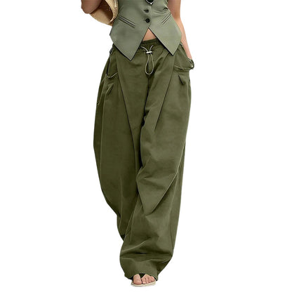 👖 50 % RABATT NU! 🏆 Voluminösa, veckade byxor i lanternstil – luftiga, eleganta och med vida ben – perfekta för en chic sommarlook eller ett formellt tillfälle ✨