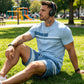 🔥50% RABATT NU!🔥 2-delat set med T-shirt och shorts för män