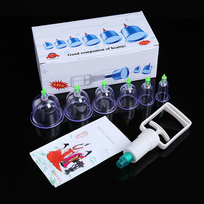 🔥🎁Nyhet 50 % RABATT🔥⏰Set för vakuumkoppbehandling – extra tjock, med sugpump, transparent🩺