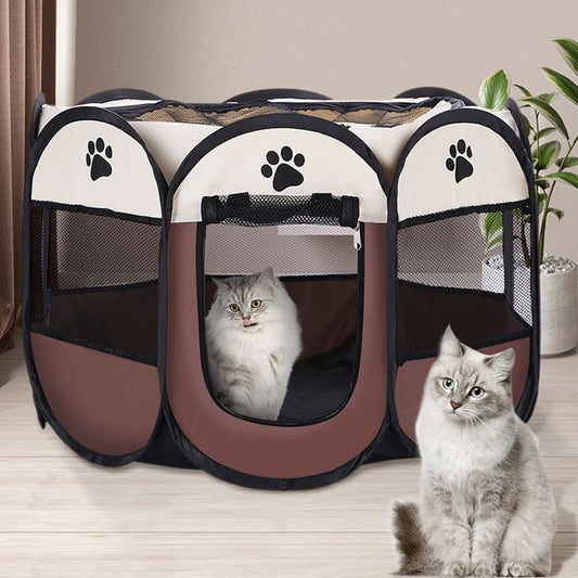 🐾 50 % RABATT NU! 🏕️ Hopfällbar hundhage – lätt att bära, packa och förvara, idealisk för utflykter, stranden & inomhus, trygg lekplats för din fyrbenta vän 🐕🏡