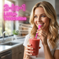 🍹Endast under en begränsad tid: 50 % rabatt🍹🌈Färgglada sugrör i form av plastskedar för smoothies
