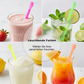 🍹Endast under en begränsad tid: 50 % rabatt🍹🌈Färgglada sugrör i form av plastskedar för smoothies